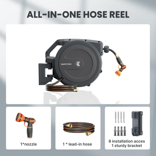 1/2" 100FT Retractable Garden Hose Reel L602395