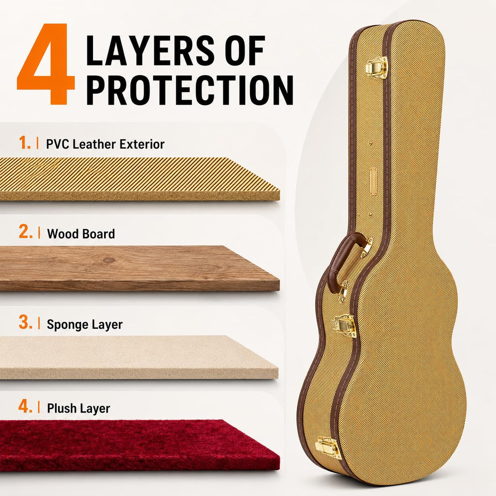 Wooden Guitar Case for 335 Style Semi-Hollow Electric Guitars V595540