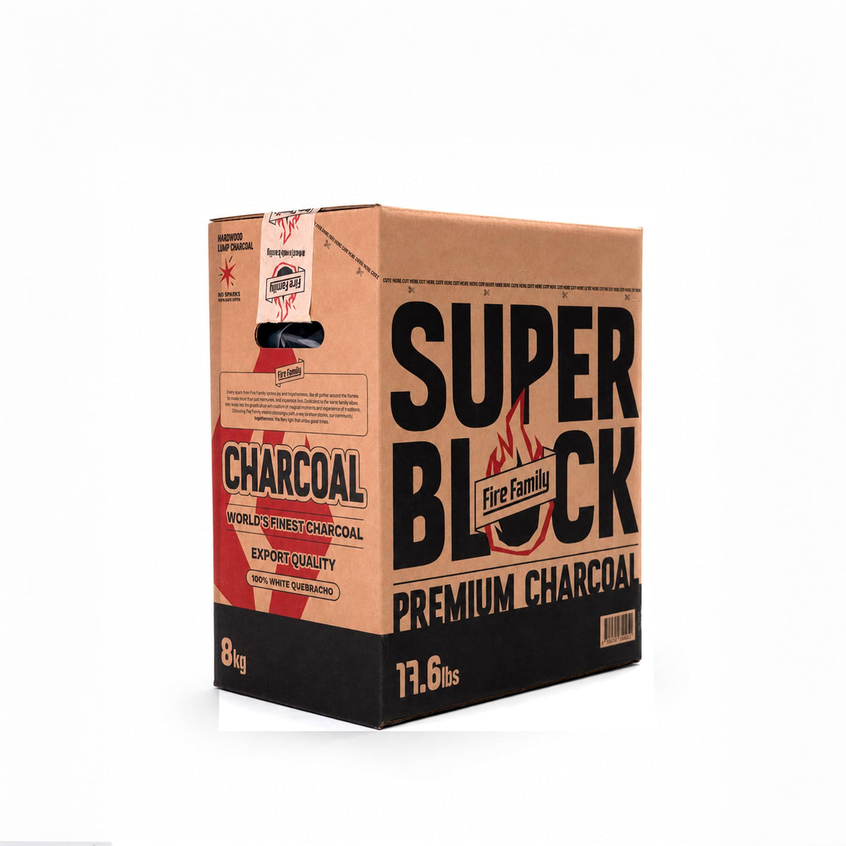 Charcoal, 100% Natural Quebracho Blanco Hardwood Lump, 17.6 Lbs J1081