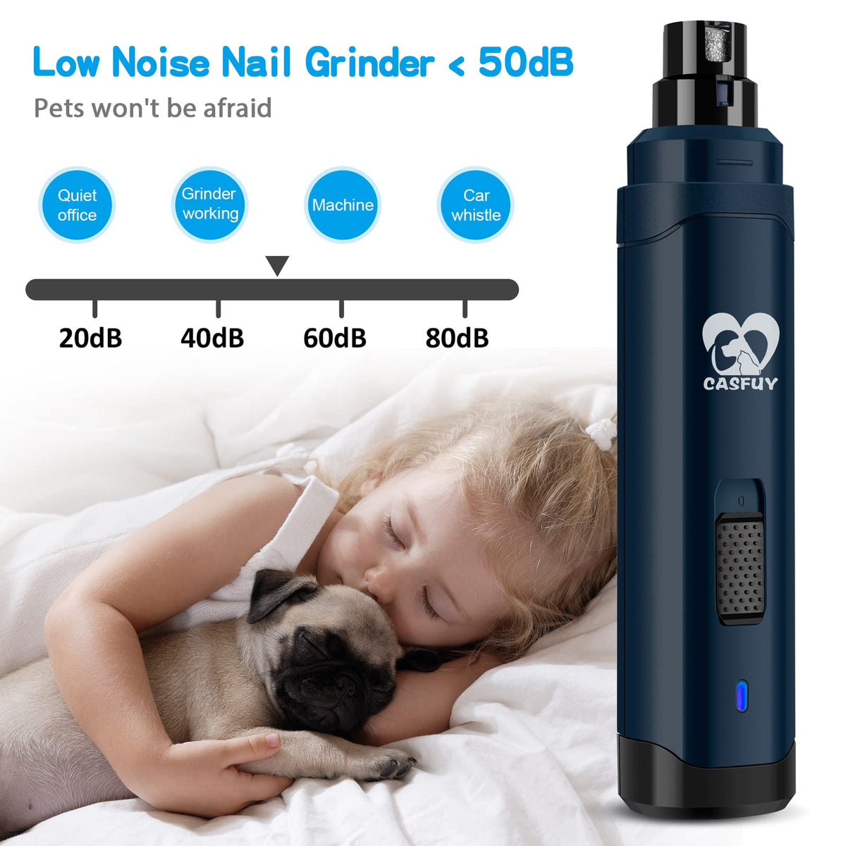2-Speed Electric Pet Nail Grinder Z783