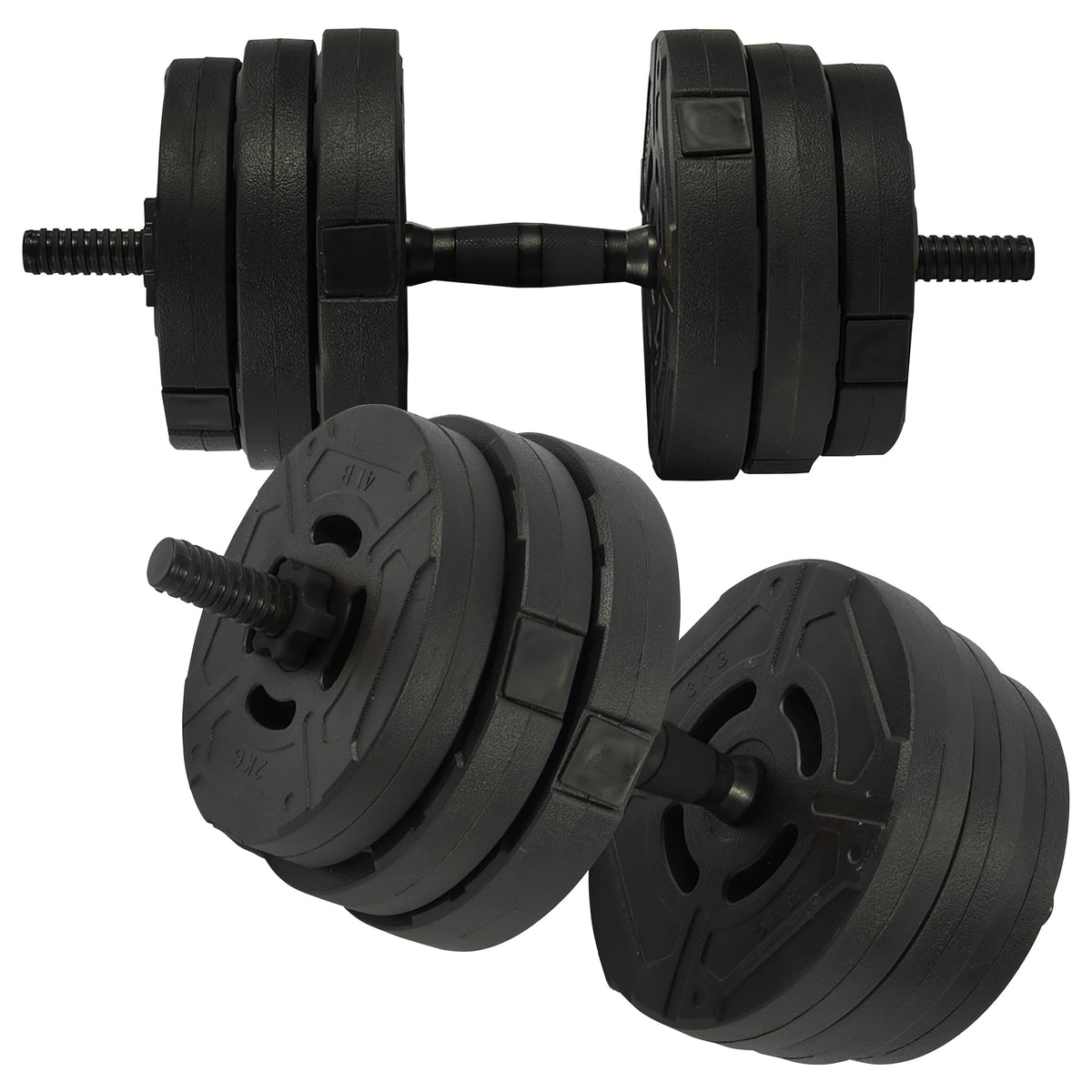 Adjustable Dumbbell Set 60 Lbs Black A1651