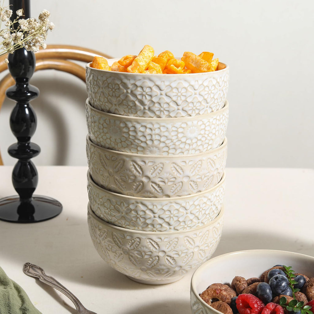 26 Oz Ceramic Soup Bowls Set of 4, 6 inch Y432