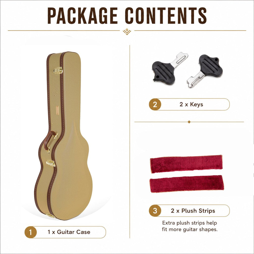 Wooden Guitar Case for 335 Style Semi-Hollow Electric Guitars V595540