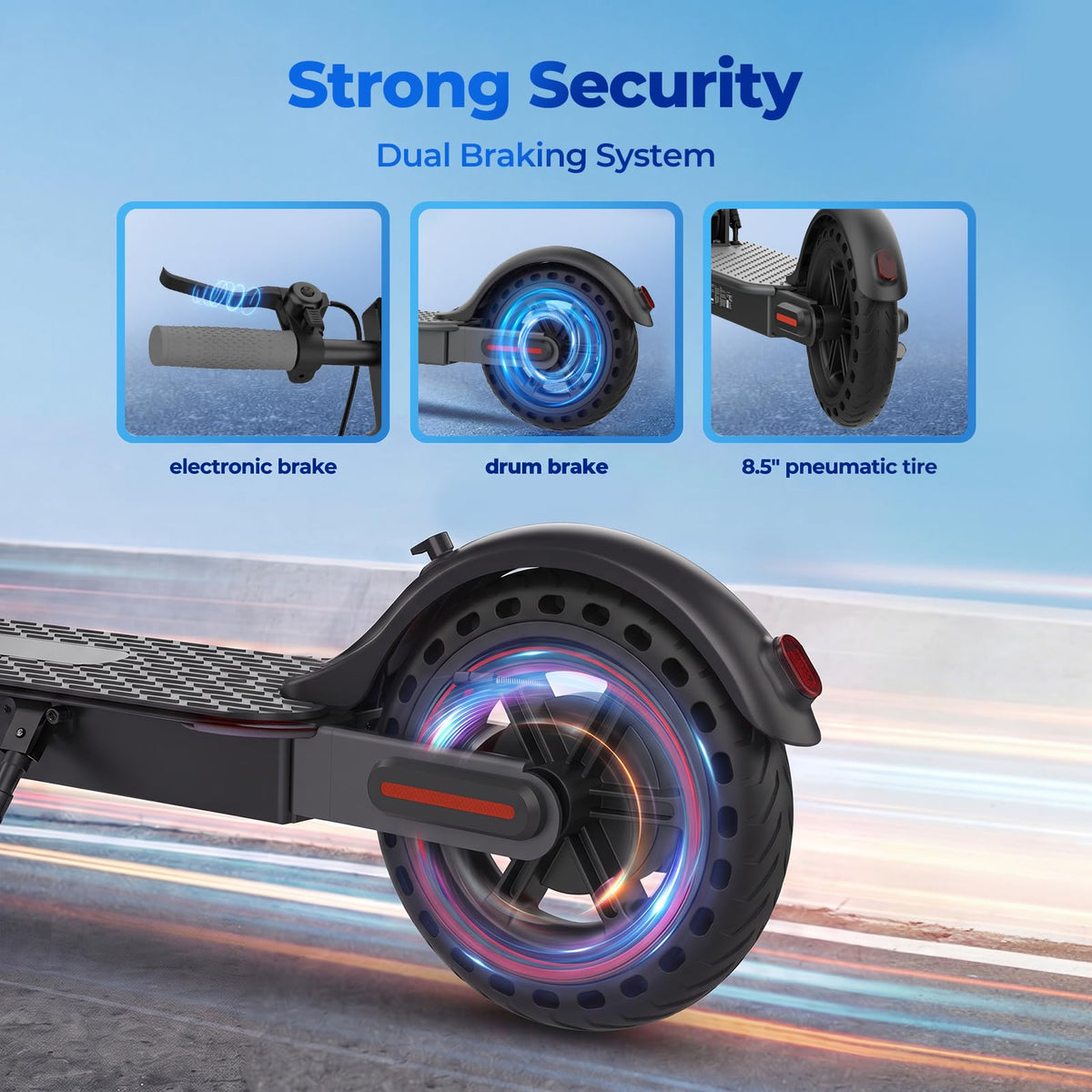 Electric Scooter Adult 8.5" Tires 500W Motor K105227