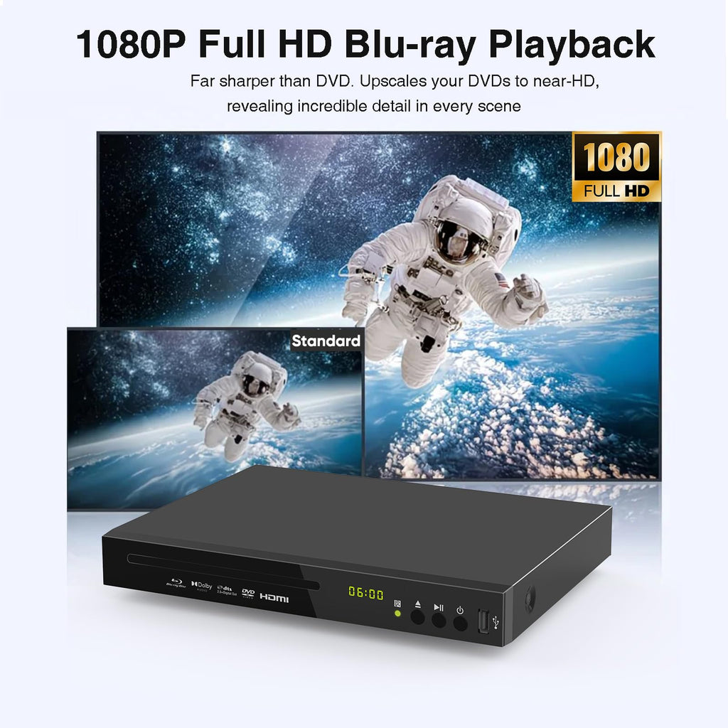 Full HD 1080p Blu-ray DVD Player with Dolby Digital B36432