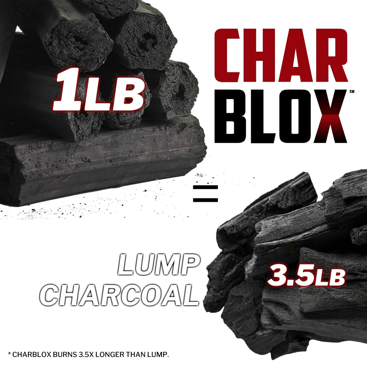 10LB Natural Grilling Charcoal Logs Y738963