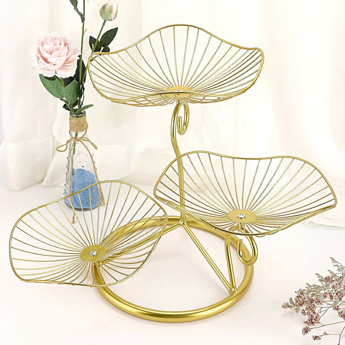 3-Tier Iron Fruit Basket Y77421