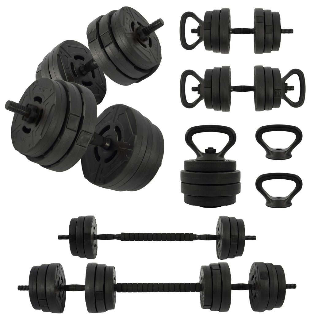 Adjustable Dumbbell Set 60 Lbs Black A1651
