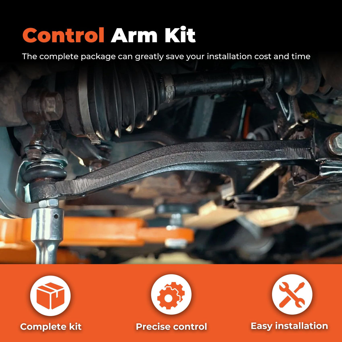 14Pc Front Suspension Kit Control Arms D206