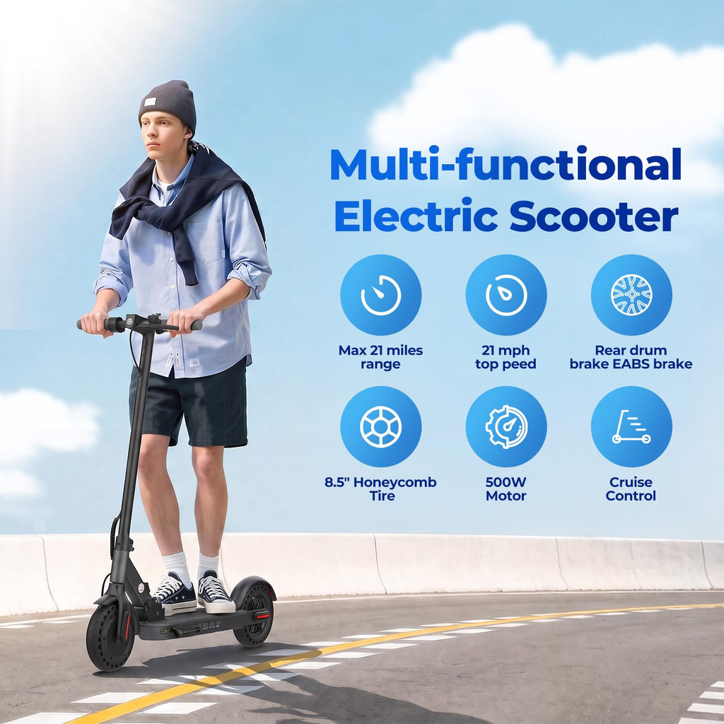 Electric Scooter Adult 8.5" Tires 500W Motor K105227