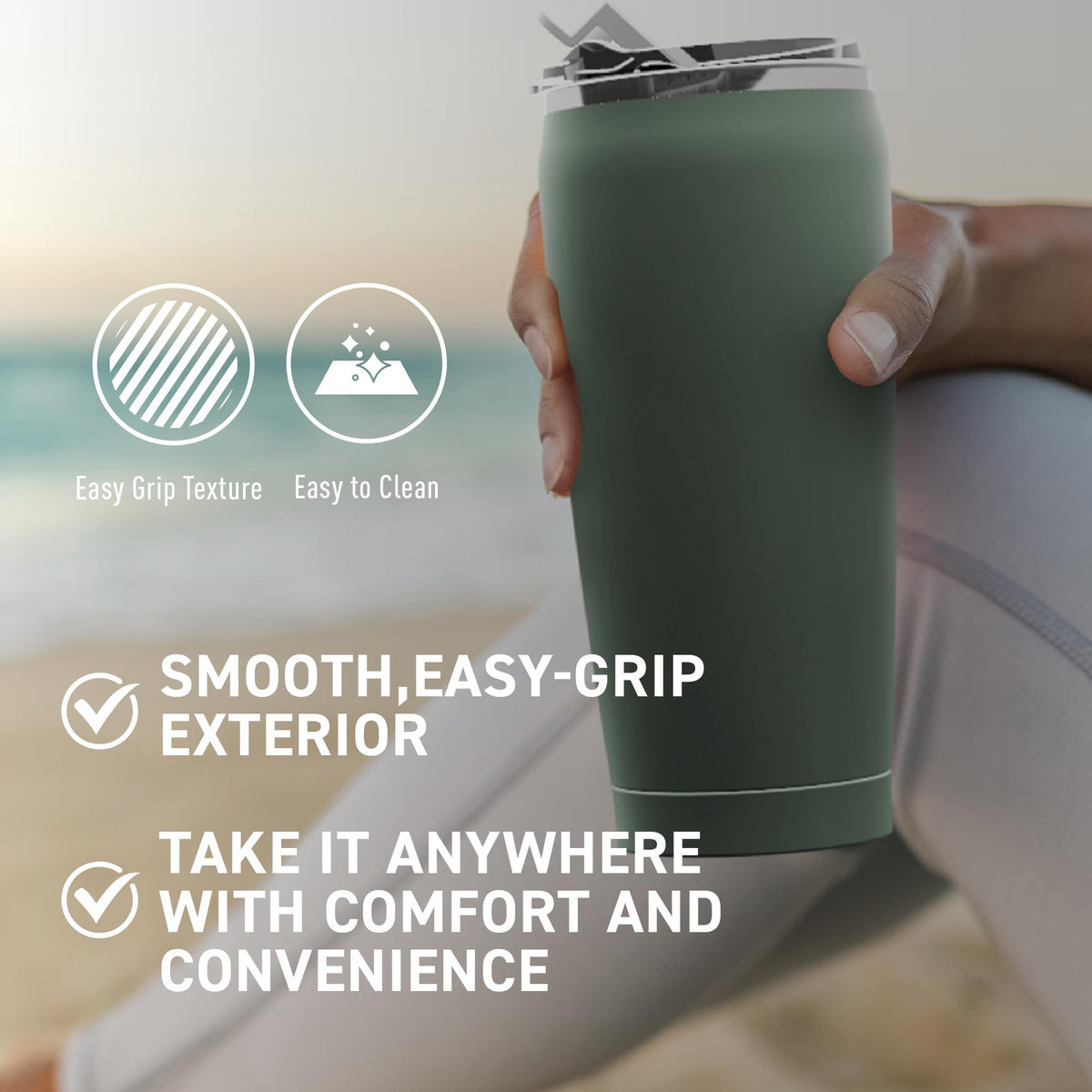 20 oz Stainless Steel Double-wall Vacuum-insulated Coffee Mug X65819