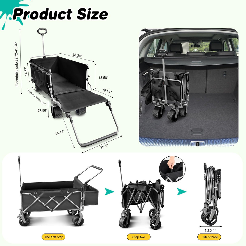 Large Dog Wagon Cart W343569