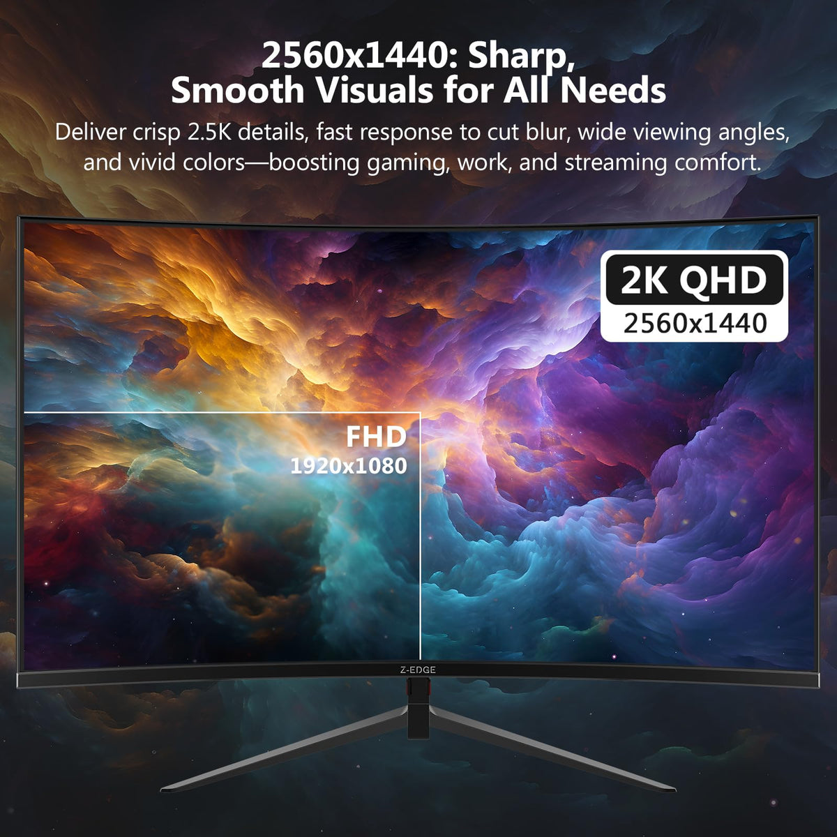 27 inch Curved QHD 165Hz Gaming Monitor V3233
