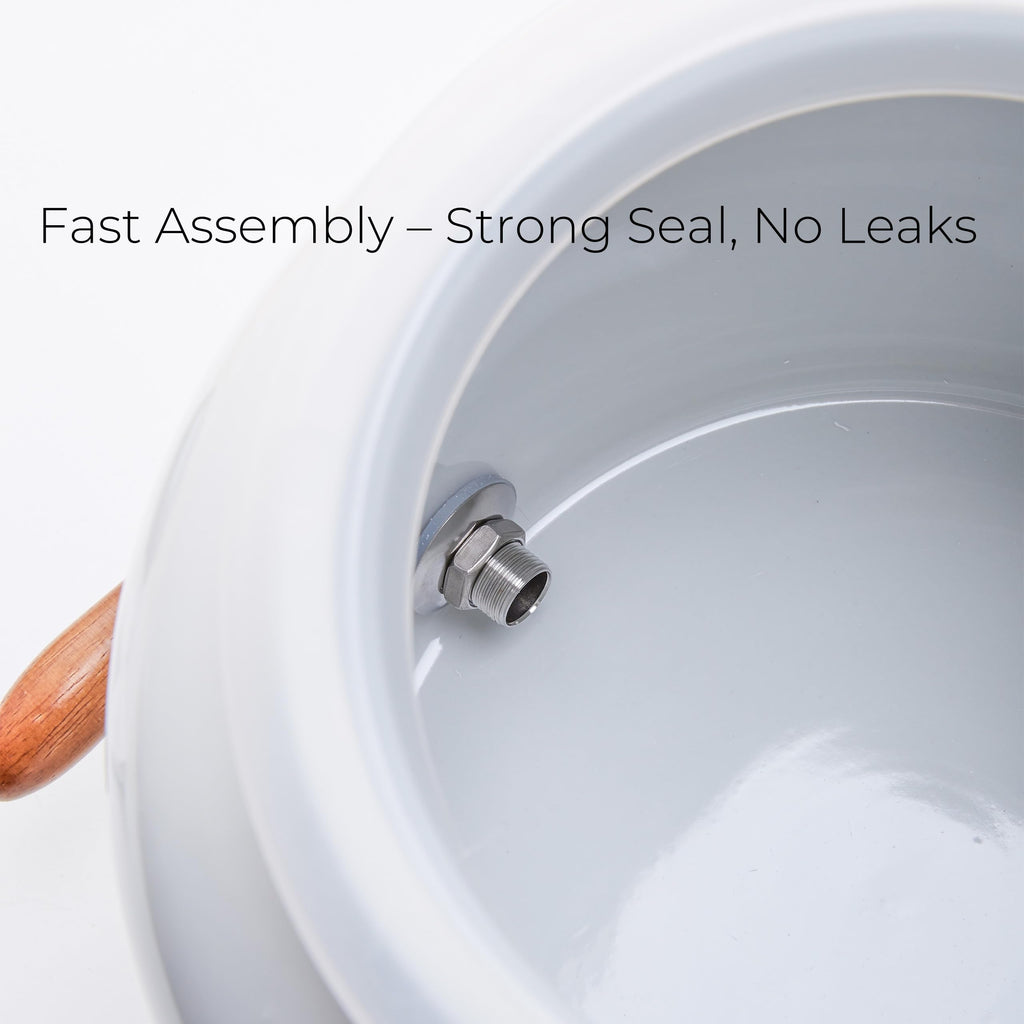 Ceramic Water Dispenser with Stainless Steel Faucet J85825