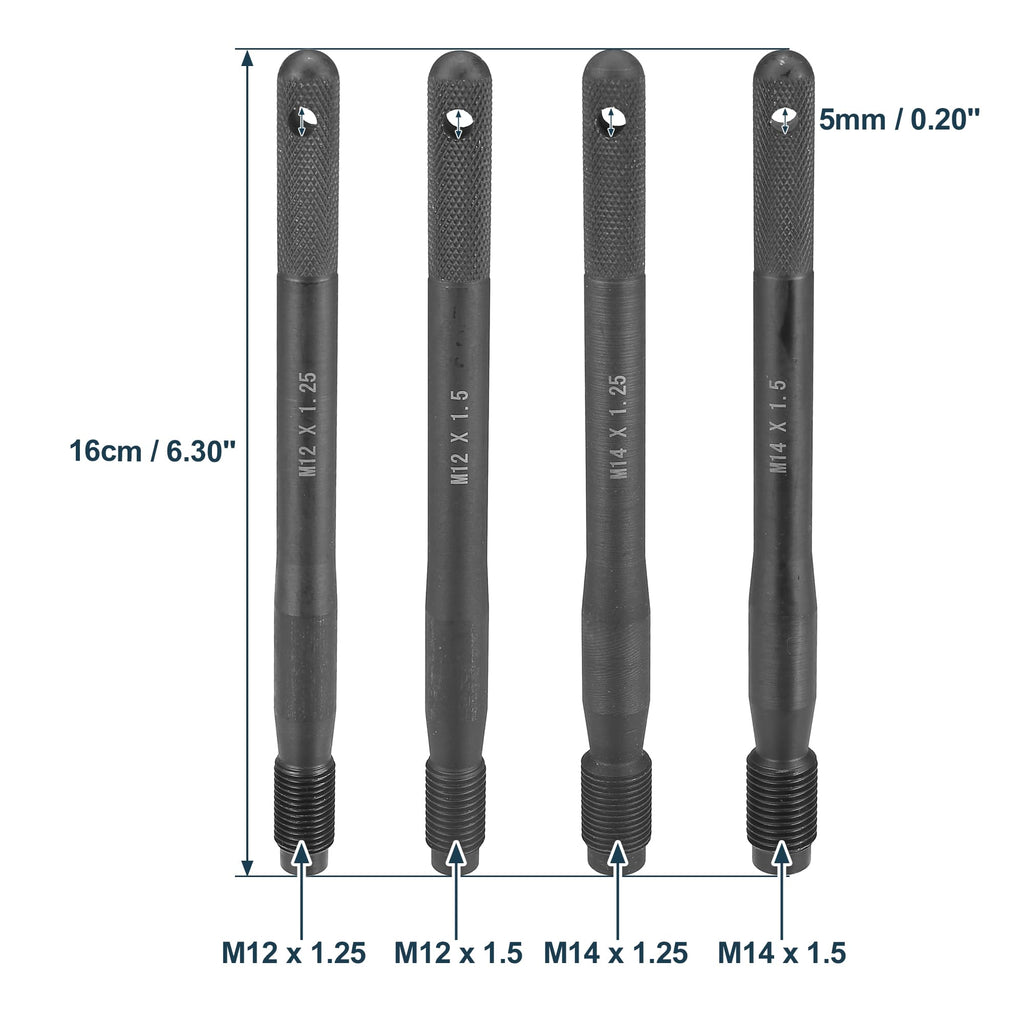 Black Carbon Steel Wheel Hangers Alignment Pin Tire Studs Tool 8pcs Y5440