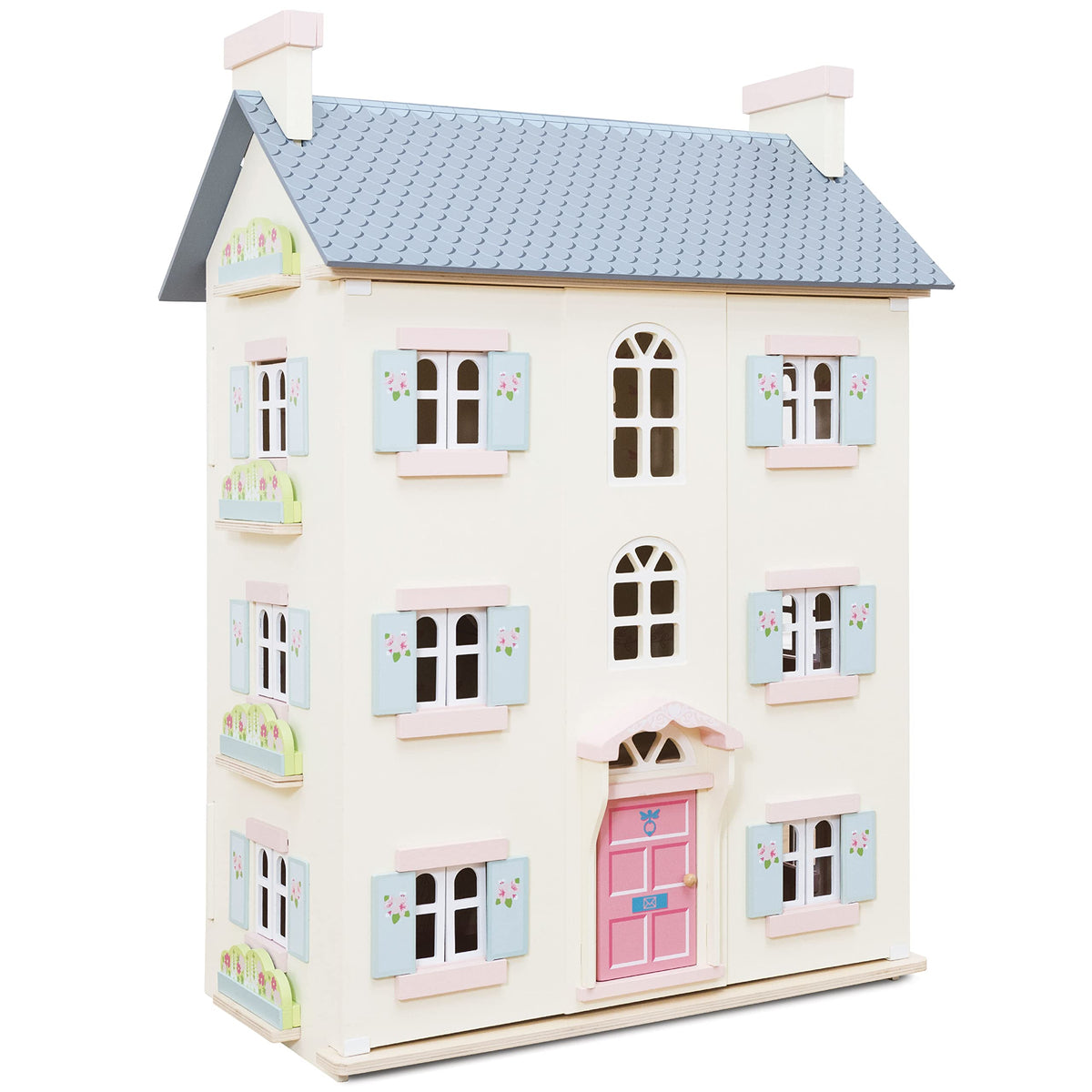 4 Storey Wooden Doll House Play Set Q50439