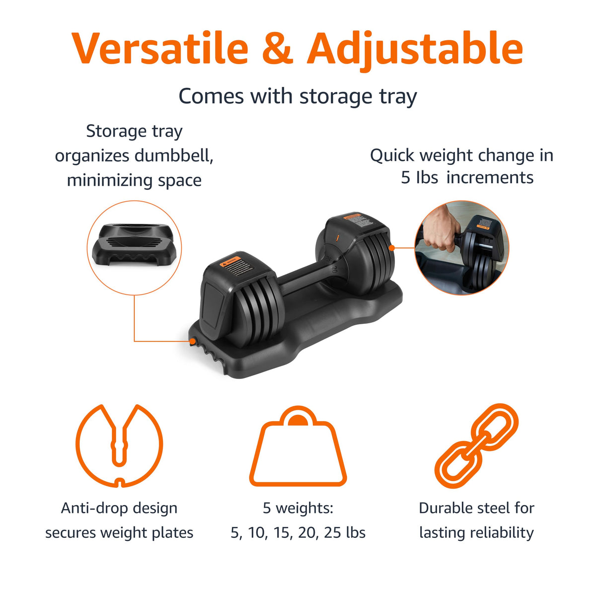 Adjustable Dumbbell, 25 lb R301