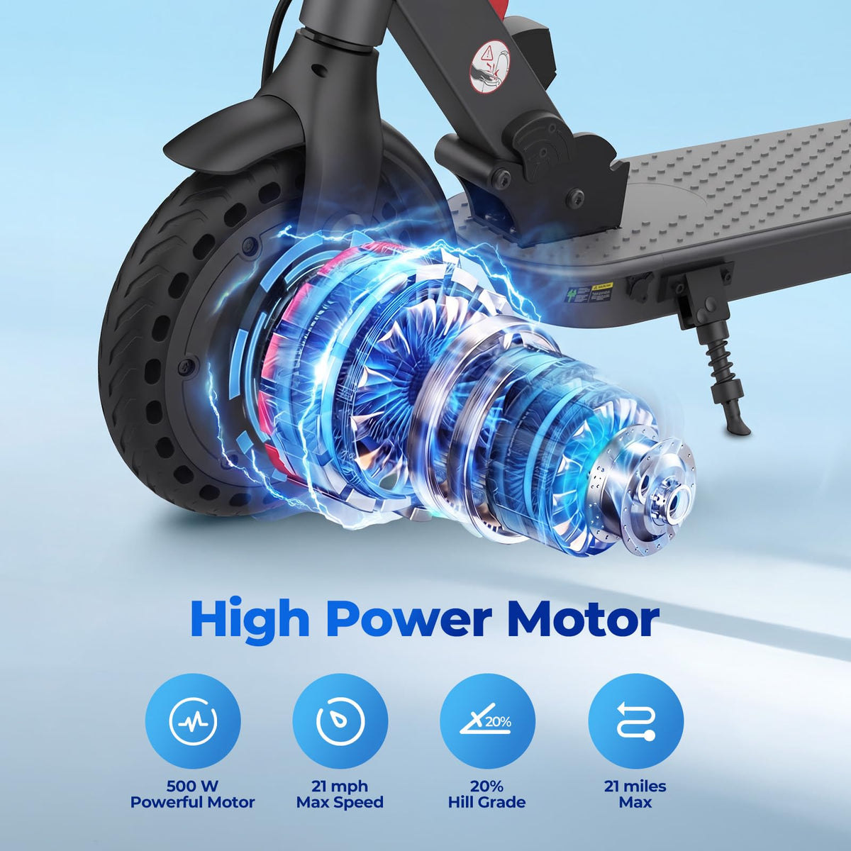 Electric Scooter Adult 8.5" Tires 500W Motor K105227