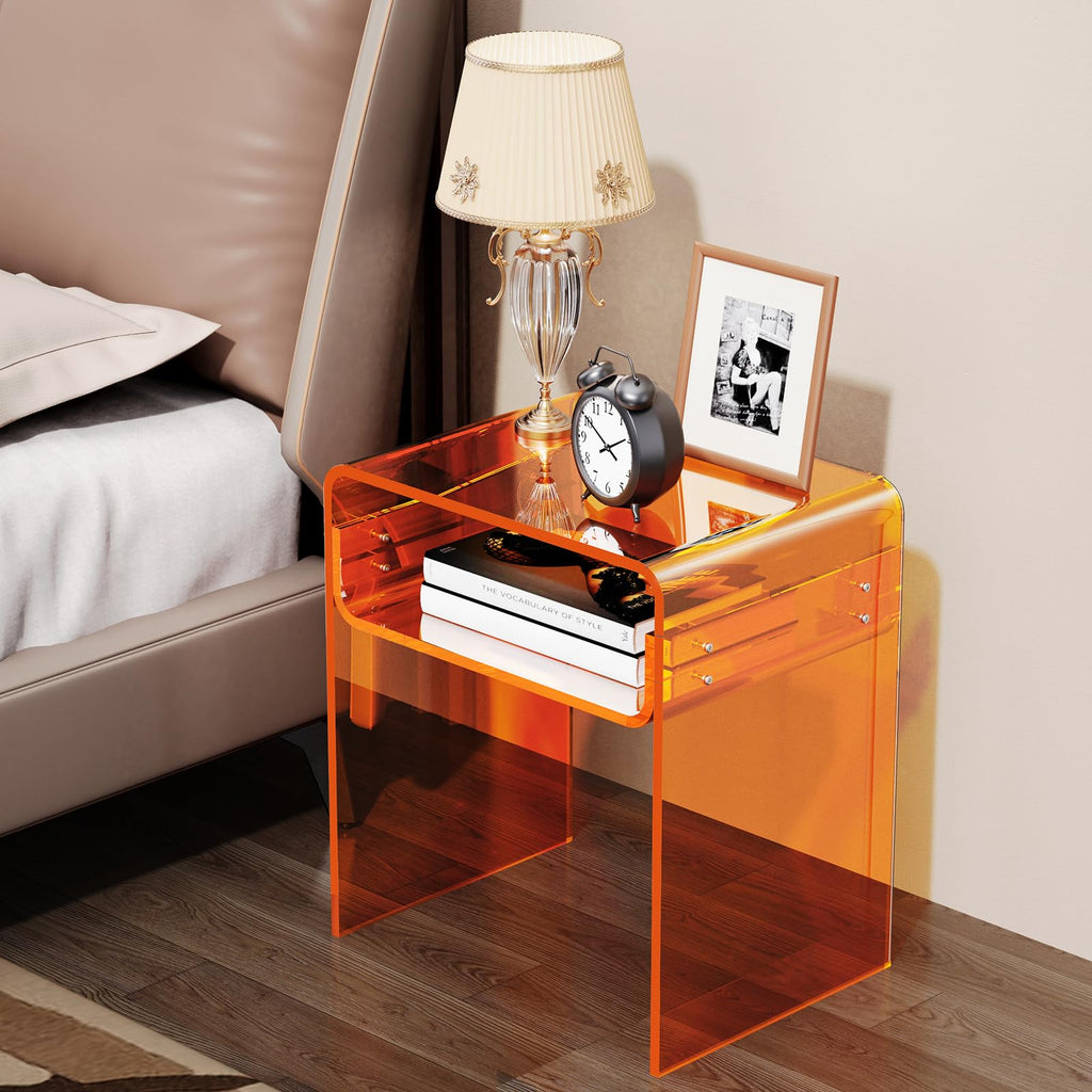 Clear Acrylic 2-Tier End Table I458550