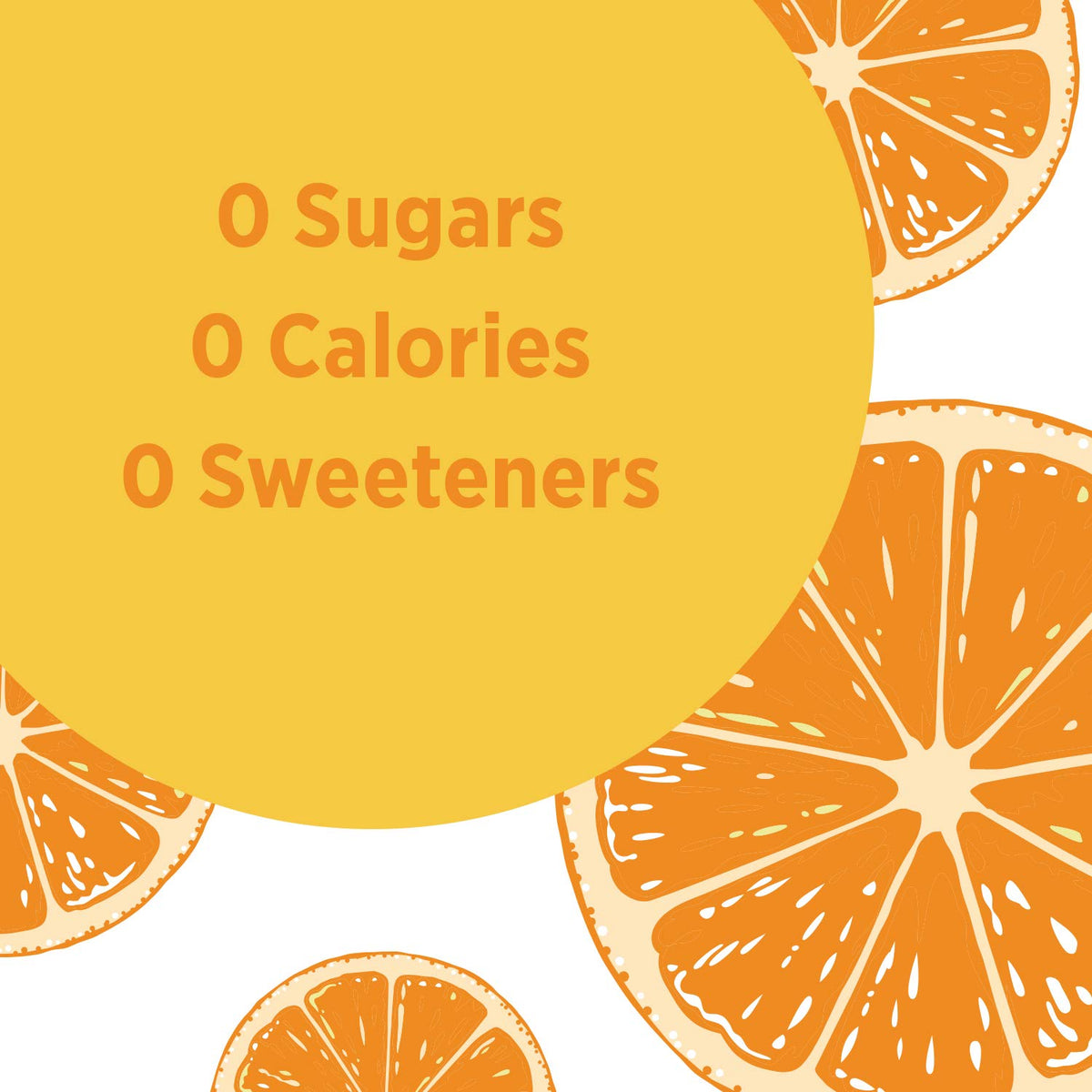 Sparkling Water Orange 16.9 oz Bottles Pack of 8 R854