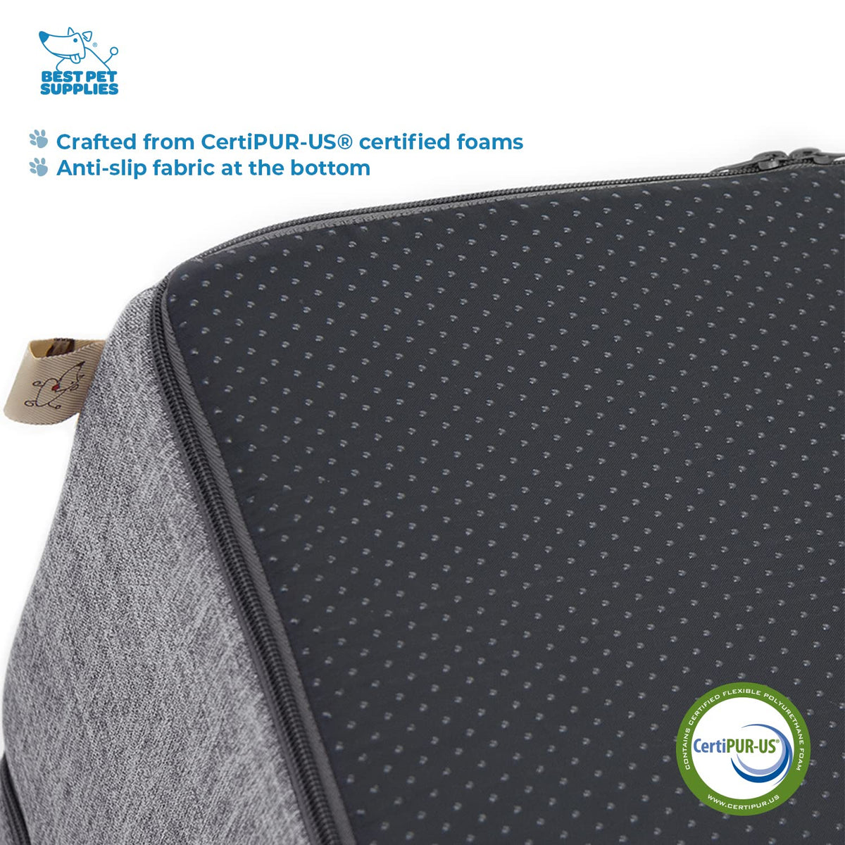 Foldable 3-Step Dog Stair and Pet Ramp Q36525