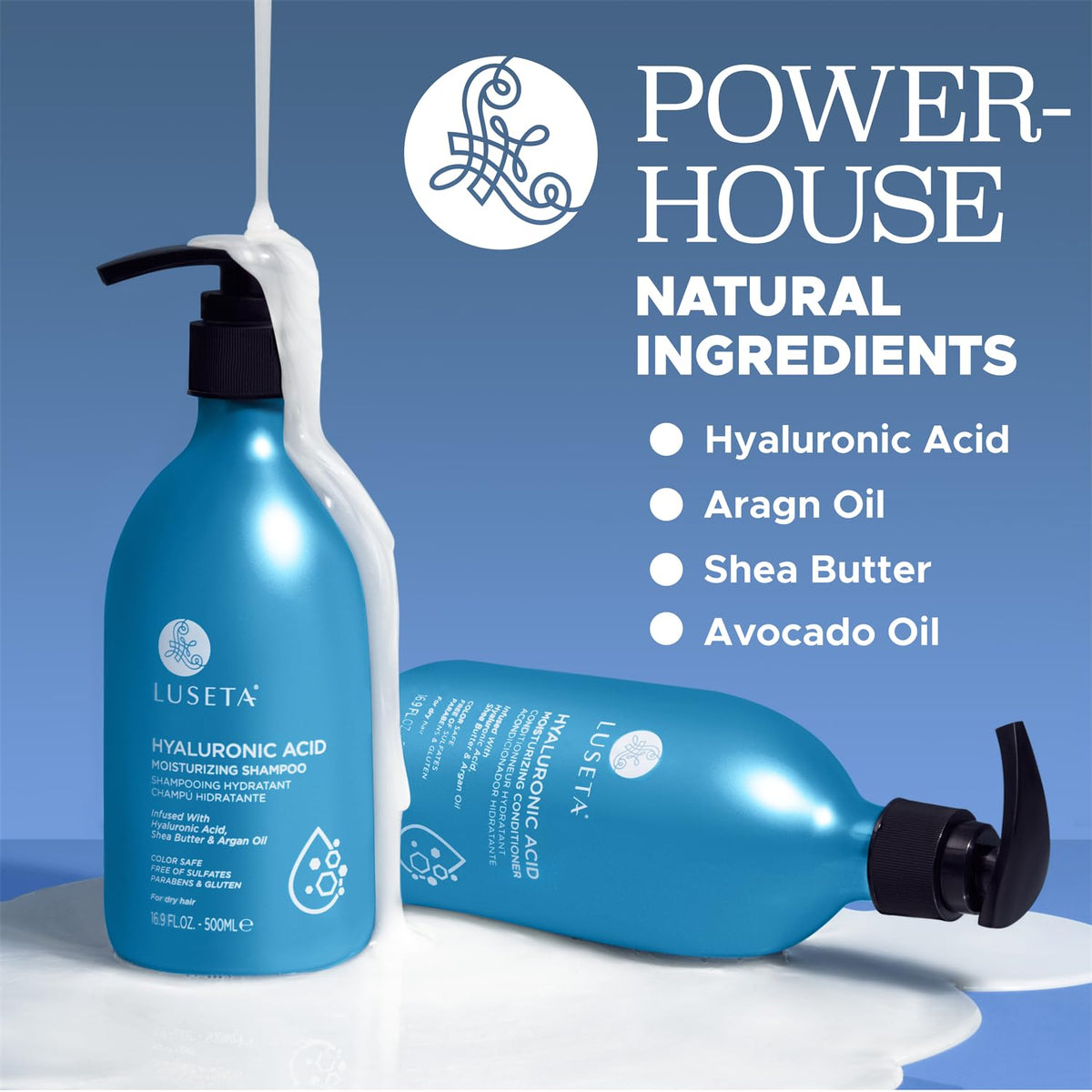 Hydrating Shampoo and Conditioner Set with Shea Butter & Avocado Oil C1416