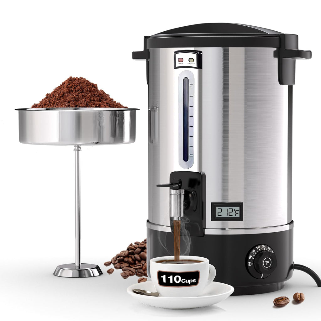 110-Cup Stainless Steel Commercial Coffee Urn Y1268