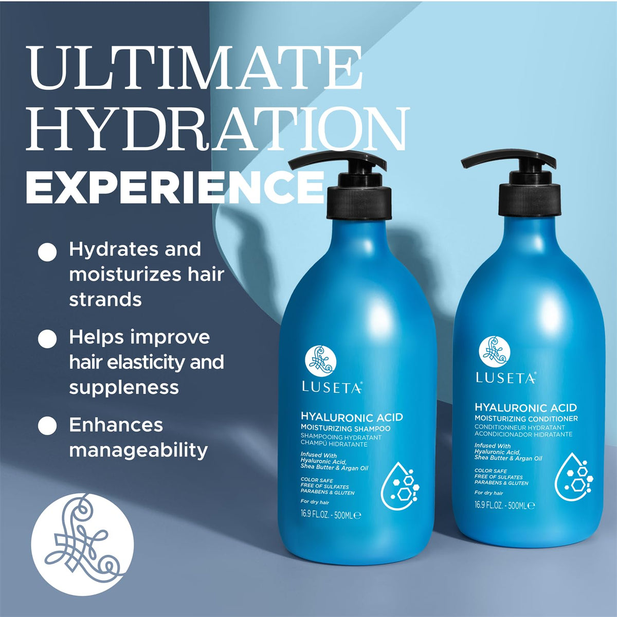 Hydrating Shampoo and Conditioner Set with Shea Butter & Avocado Oil C1416