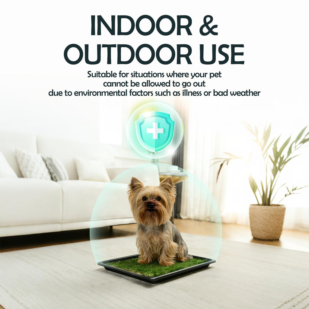 Extra Small Dog Grass Pee Pads with Tray F4768