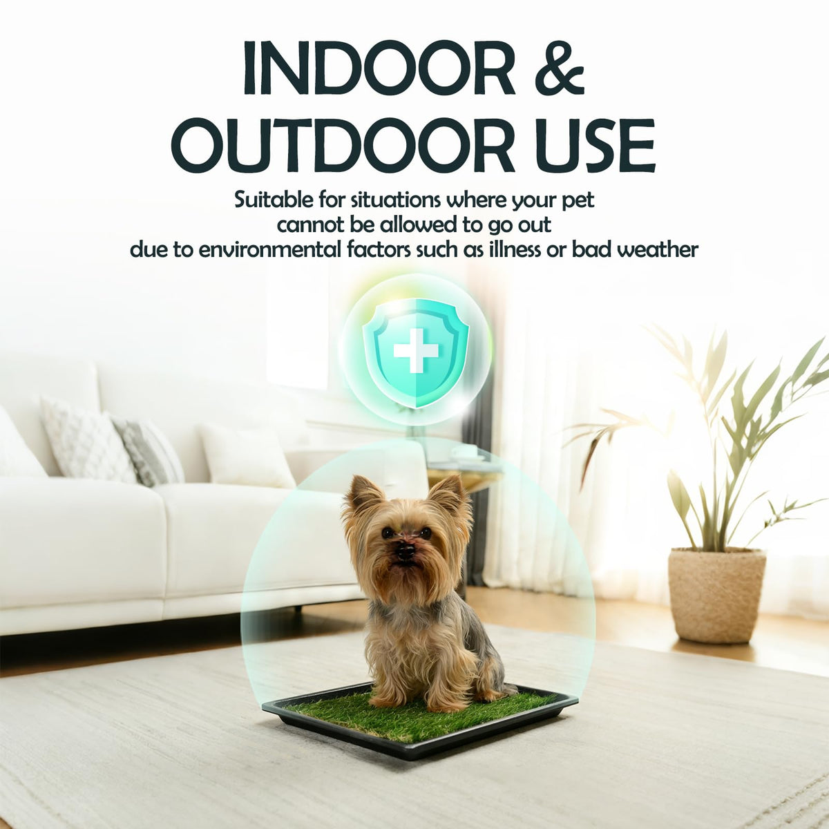 Extra Small Dog Grass Pee Pads with Tray F4768