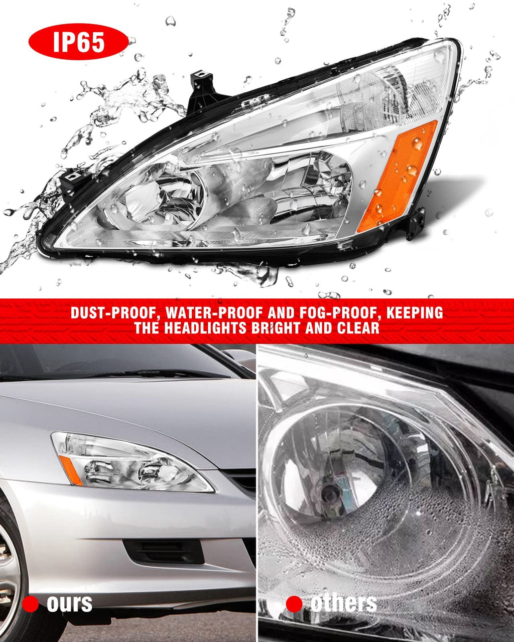 2003-2007 Honda Accord Halogen Headlight K96038