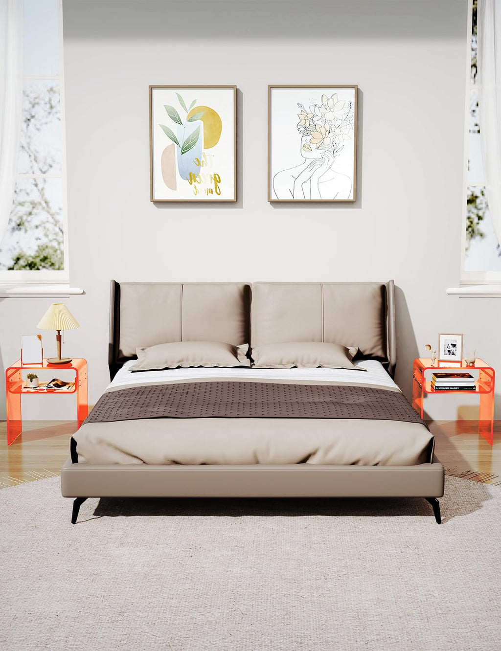 Clear Acrylic 2-Tier End Table I458550