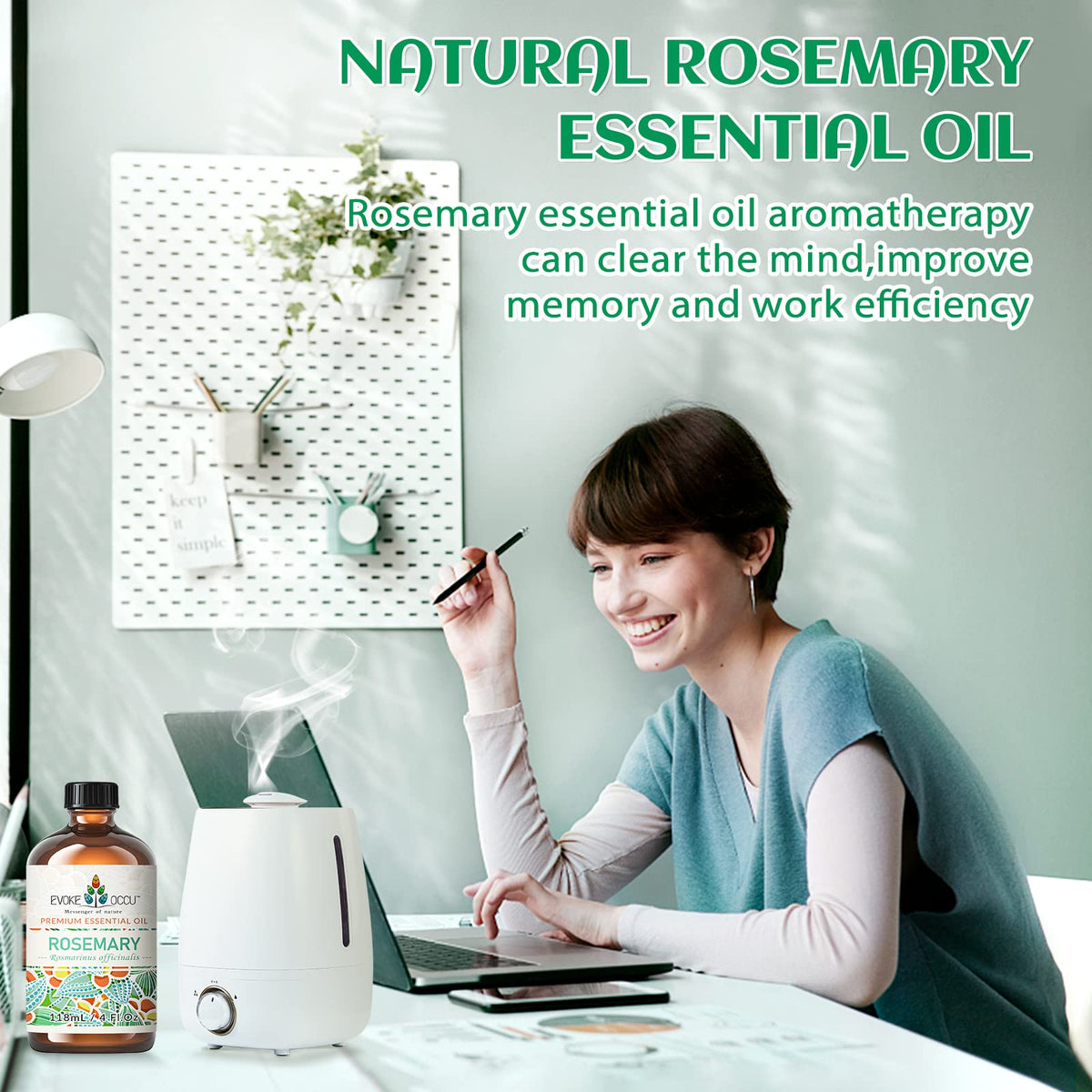 Rosemary Clary Sage Ylang Ylang Geranium Lavender Essential Oil 4 Oz Q905272