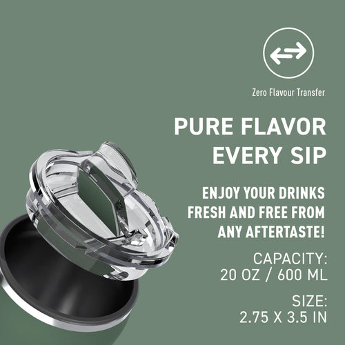 20 oz Stainless Steel Double-wall Vacuum-insulated Coffee Mug X65819