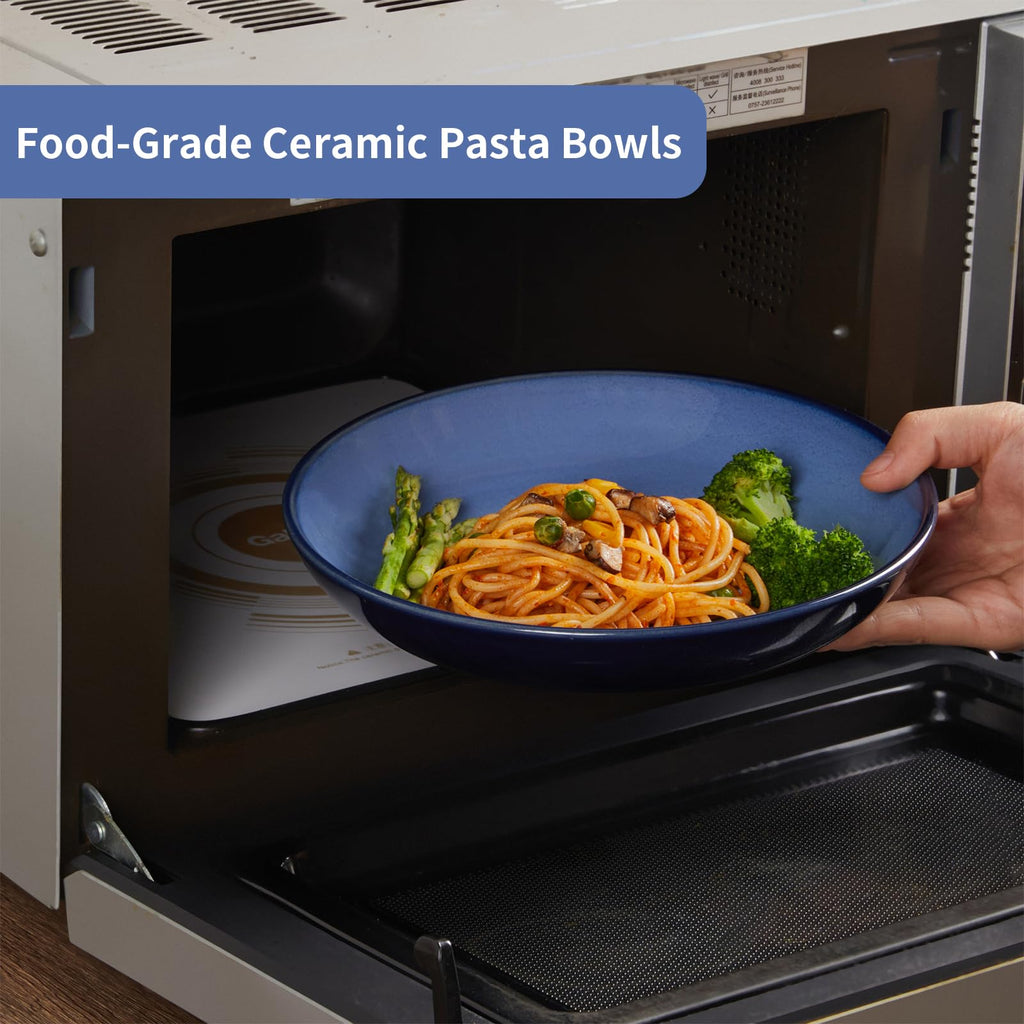 8.75'' Ceramic Pasta Bowls Set of 4 Q546