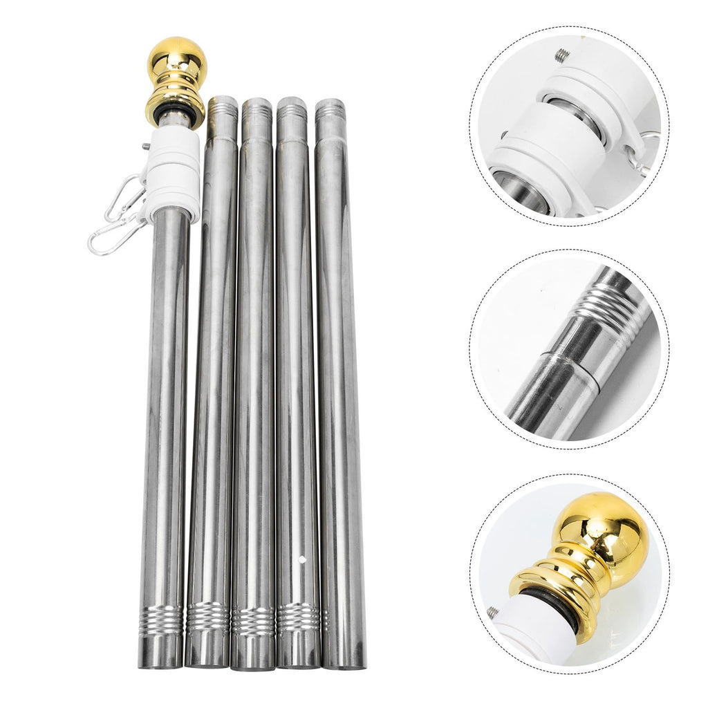 Detachable Flag Pole Kit Stainless Steel Q520804