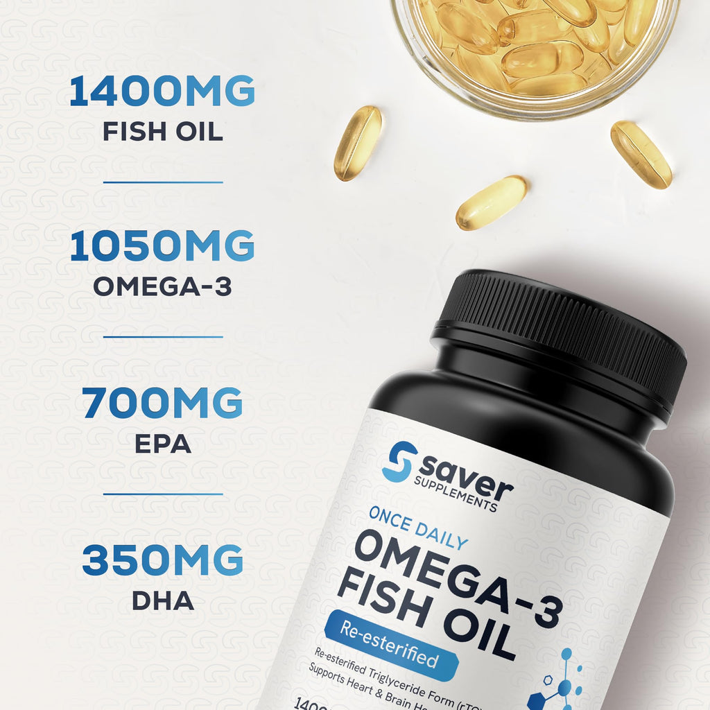 Omega 3 Fish Oil 1400 mg 60 Softgels G63708