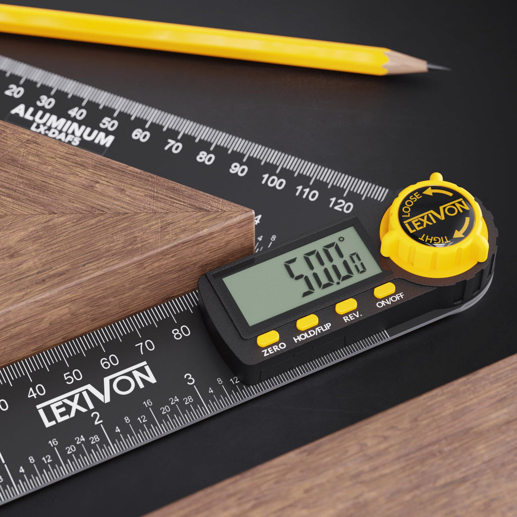 Aluminum Digital Angle Finder Gauge 10-inch 250mm Protractor F3741