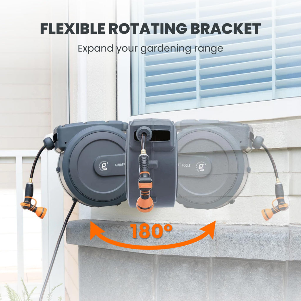 1/2" 100FT Retractable Garden Hose Reel L602395