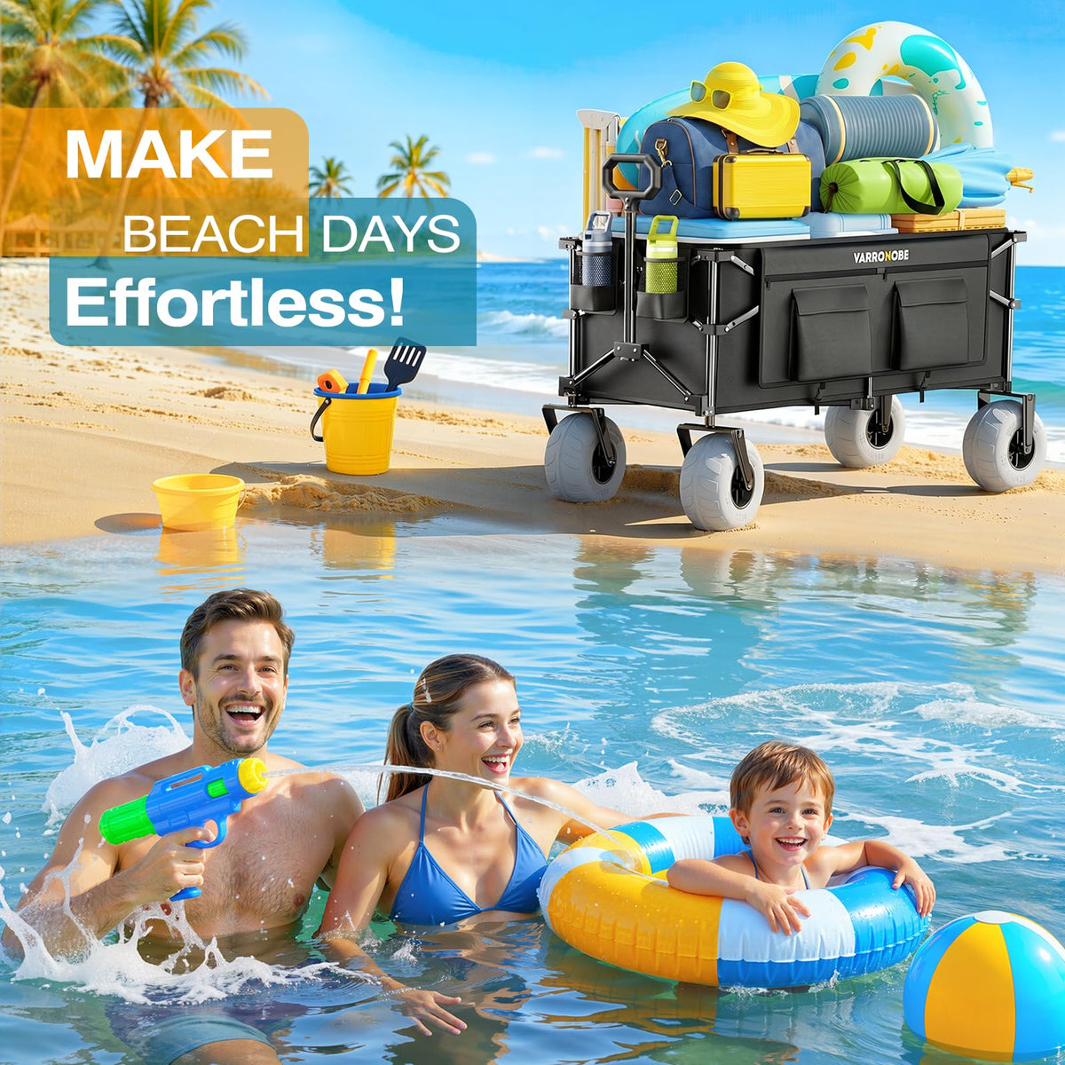240L Beach Wagon with Balloon Wheels Y641050