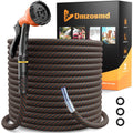 3/4" Flexible Non-Expandable Garden Hose with 10 Function Nozzle, 100ft P9164