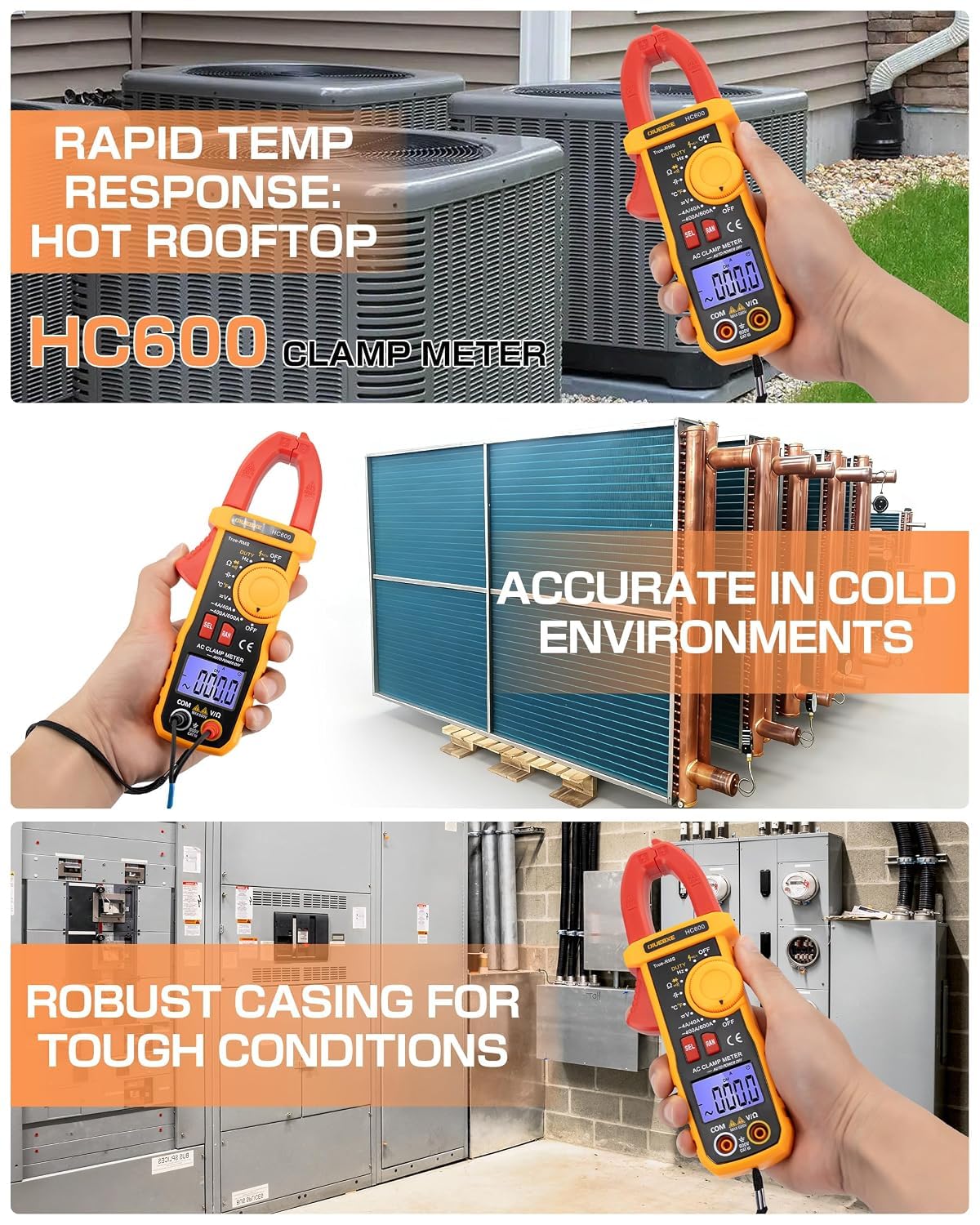 600A True RMS Clamp Meter M268642