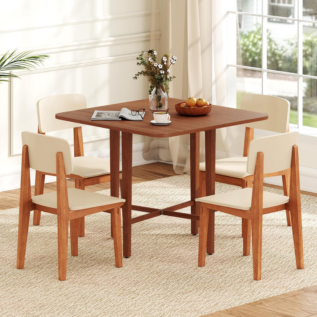 36" Foldable Square Wooden Dining Table I12858
