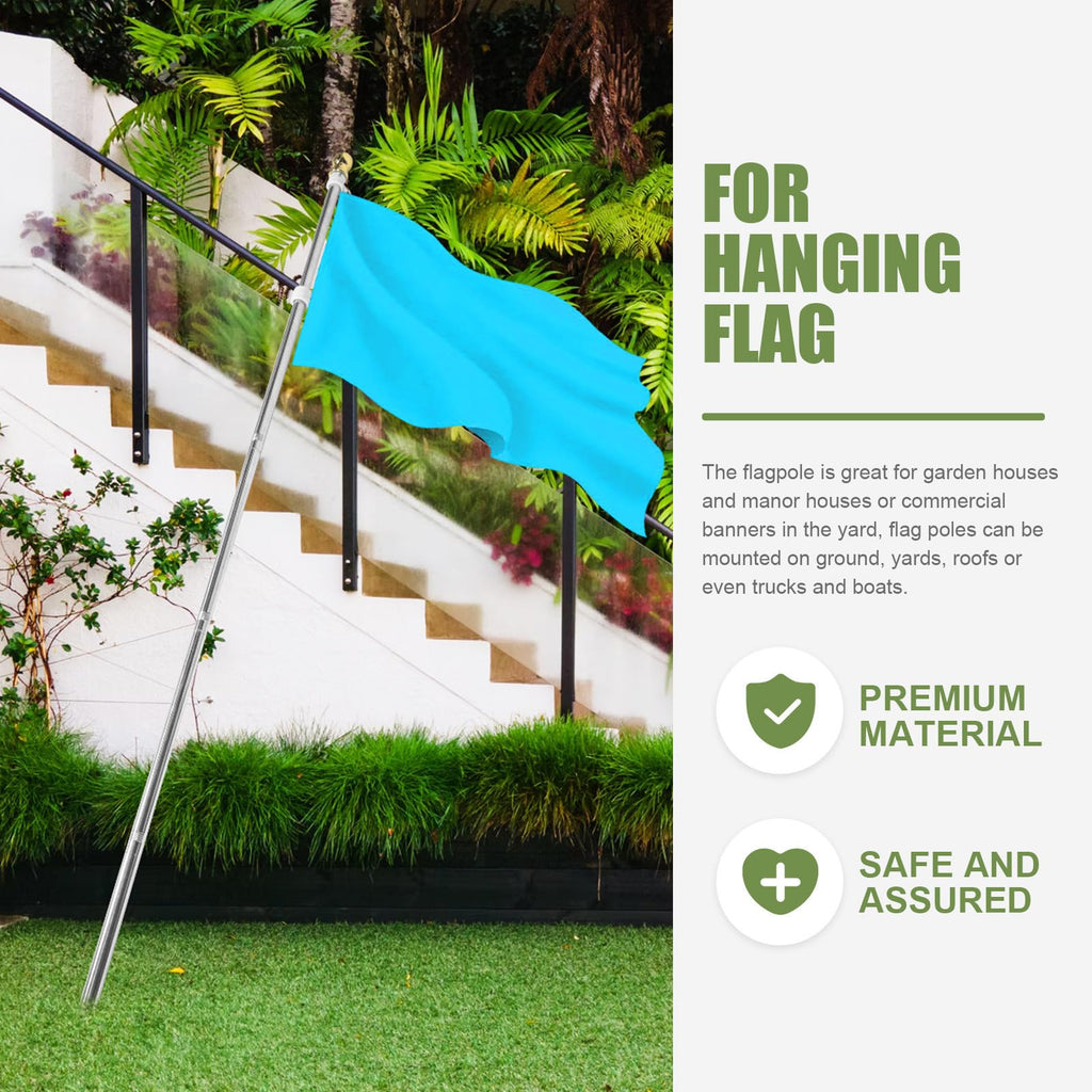 Detachable Flag Pole Kit Stainless Steel Q520804