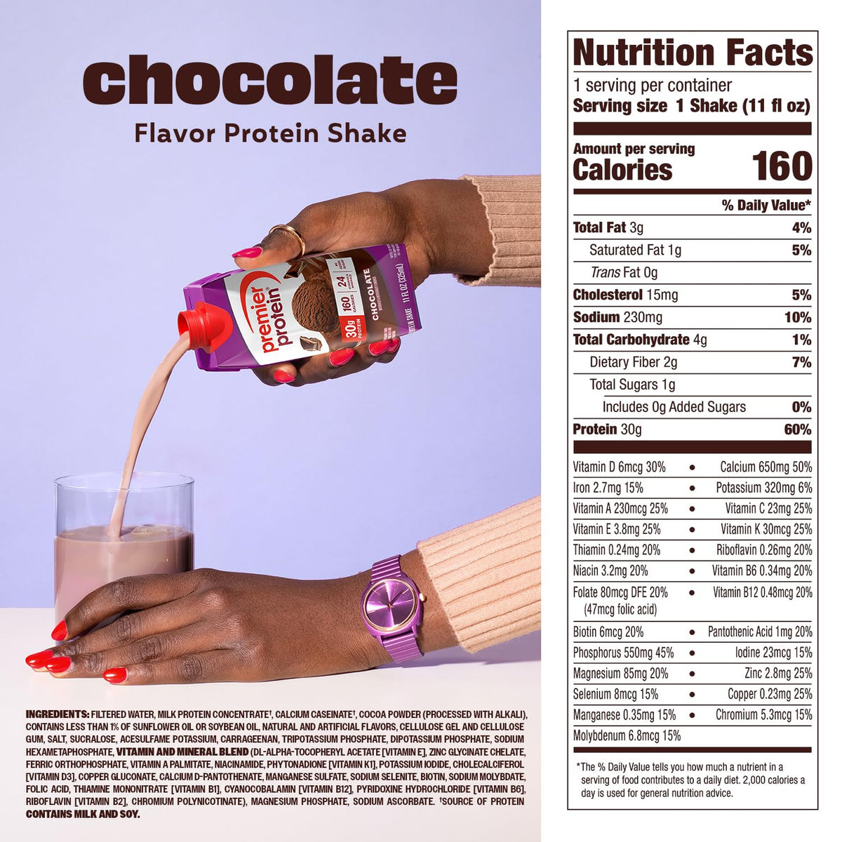 Chocolate 30g High Protein Shake 12 Pack E350803