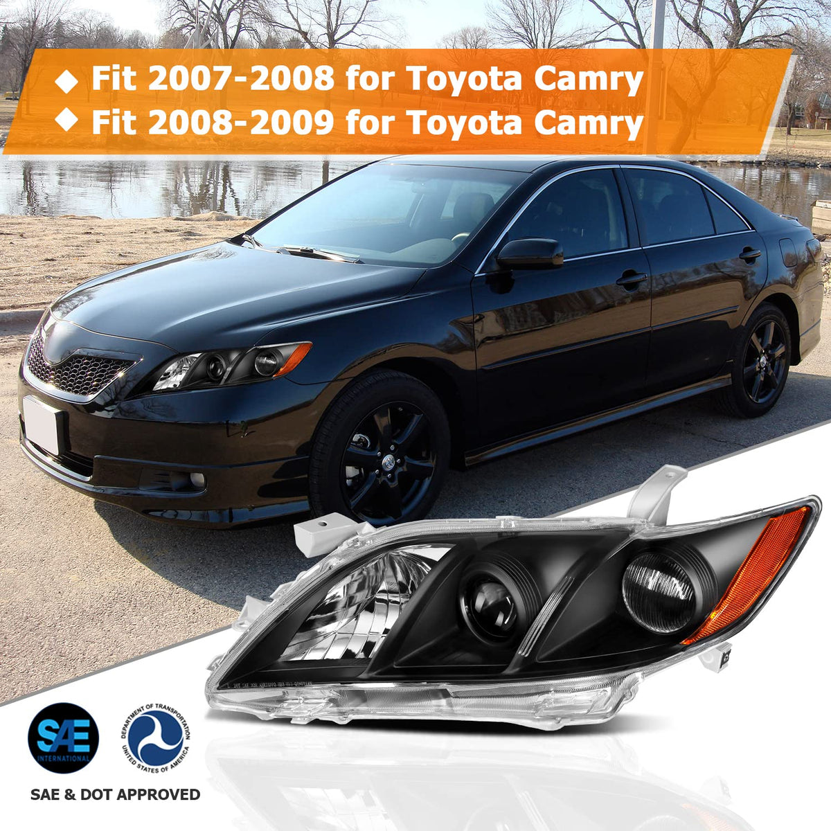 Headlights for Toyota Camry 2007-2009 U438027
