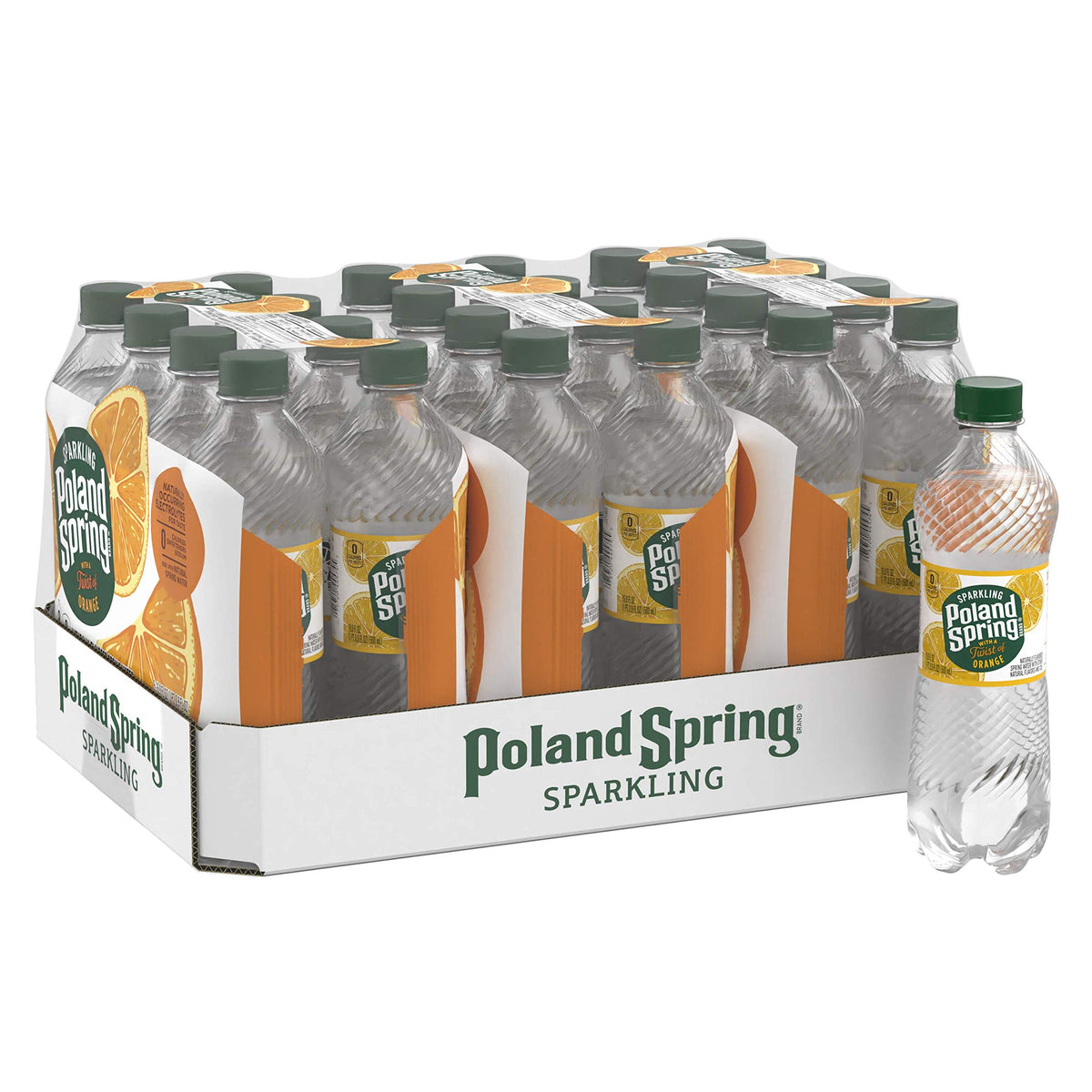 Sparkling Water Orange 16.9 oz Bottles Pack of 8 R854