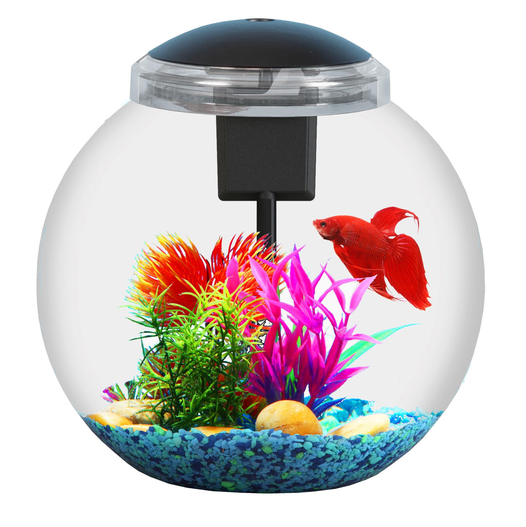3-Gallon Aquarium Starter Kit with Power Filter and LED Light J6870
