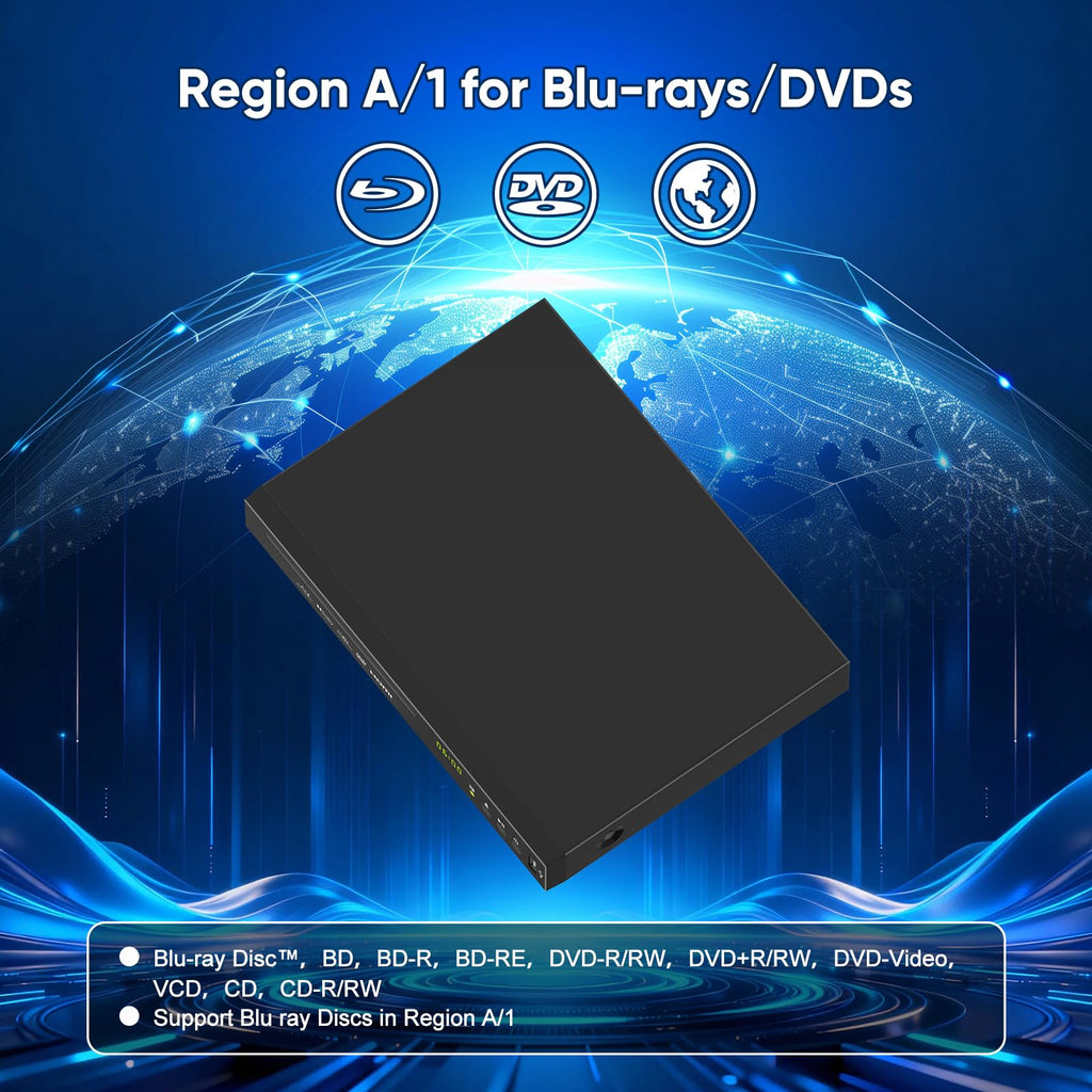 Full HD 1080p Blu-ray DVD Player with Dolby Digital B36432
