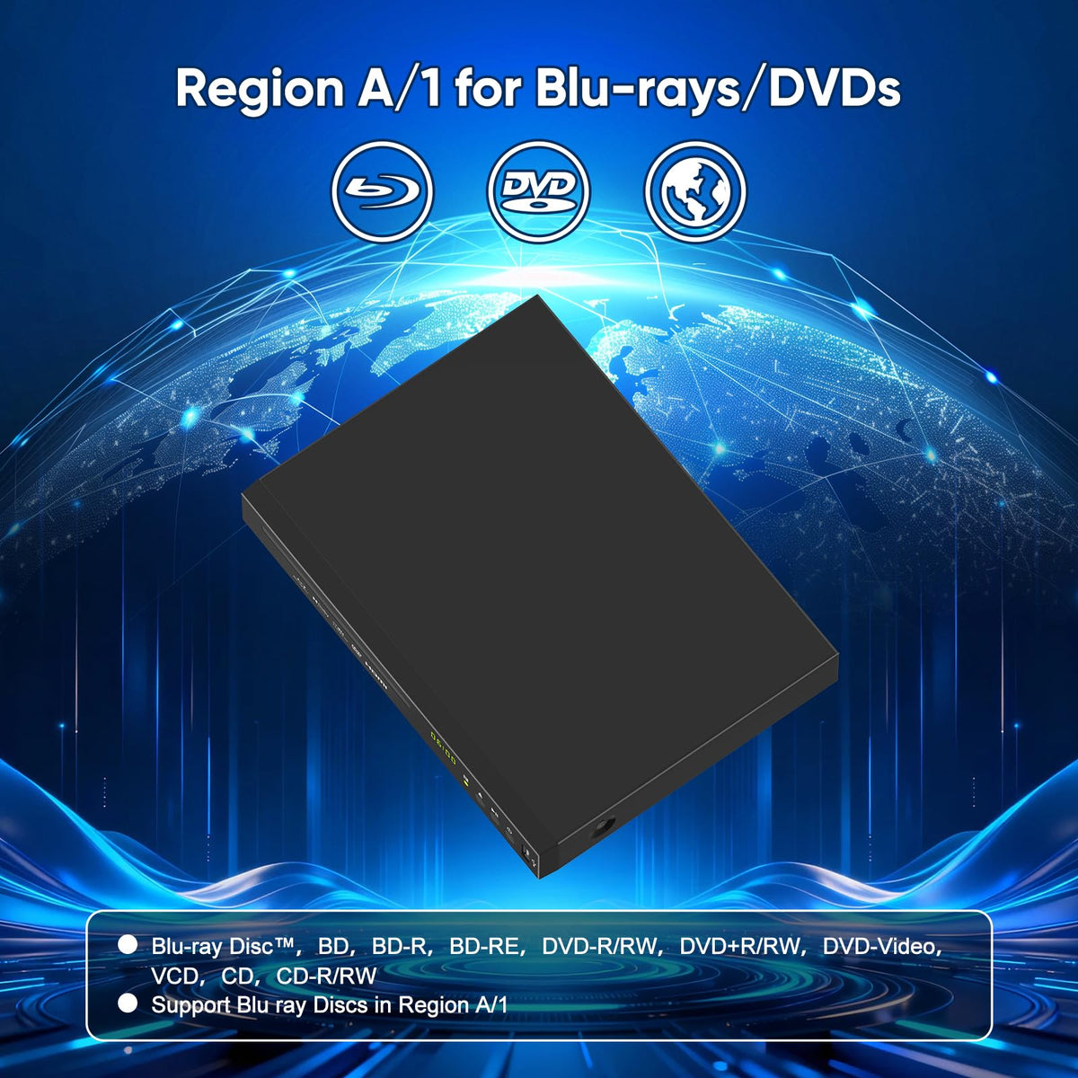 Full HD 1080p Blu-ray DVD Player with Dolby Digital B36432